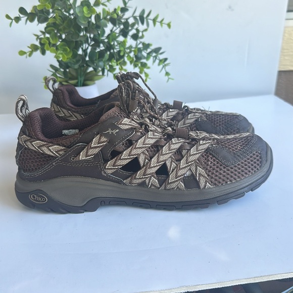 Chaco Outcross Evo 1 Water Shoes In Brown-Gray and Black-Sz 11 - Picture 2 of 12